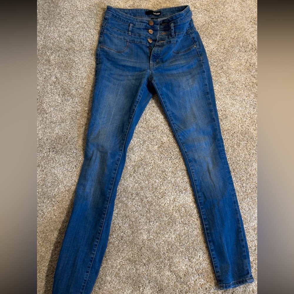 Refuge Denim Jeans with Gold Accents